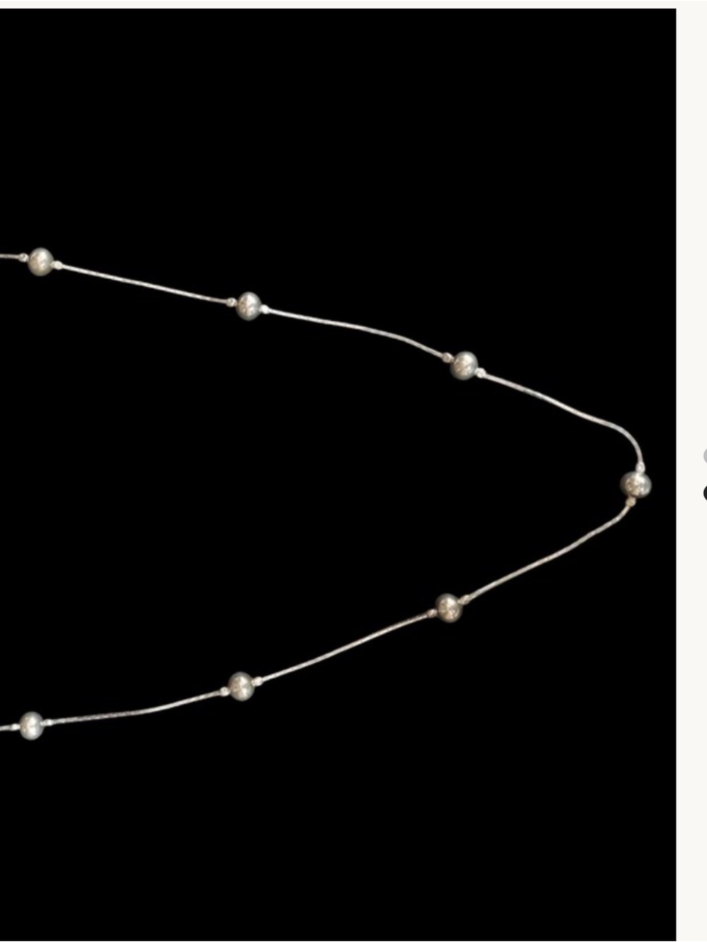 Sterling Silver Beaded Ball Necklace!!!